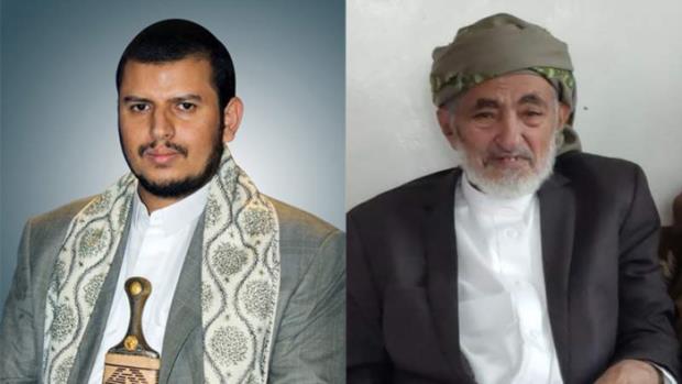 السيد عبدالملك بدرالدين الحوثي يعزي في وفاة العلامة حسين مجدالدين المؤيدي 