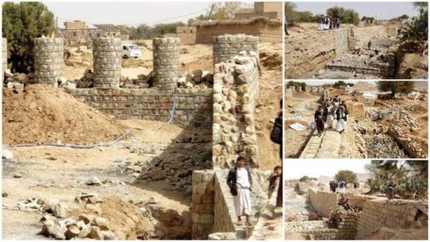 تفقد مشروع تأهيل قناة تصريف السيول في آل عقاب بصعدة
