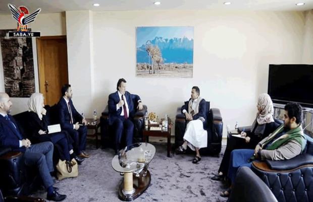 نائب وزير الخارجية يستعرض جرائم العدوان مع المنسق المقيم للأمم المتحدة