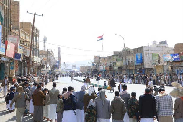 مئات الوقفات بصعدة إحياءً لذكرى الشهيد الرئيس صالح الصماد