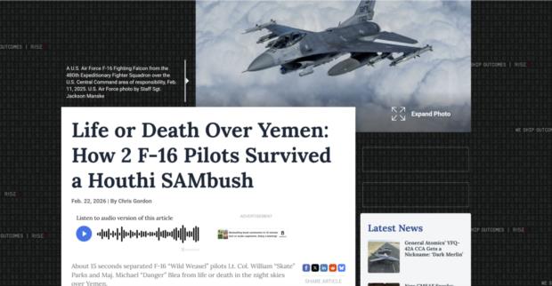 صاروخ على بعد 30 قدماً فقط.. كيف نجا طيارو