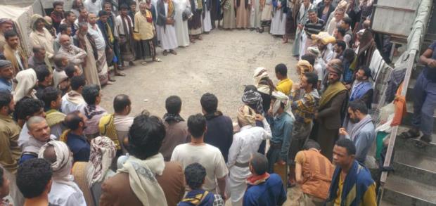 وقفة احتجاجية لنزلاء الإصلاحية الاحتياطية بمحافظة صنعاء تنديداً بالعدوان والحصار وتأييداً لقرارات القيادة