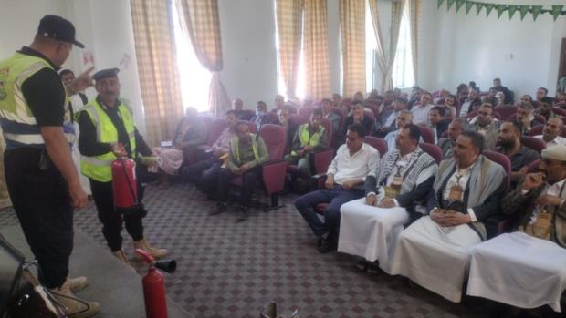 اختتام دورة تدريبية في مجال الدفاع المدني لموظفي القطاع الصحي والمنشآت الطبية الخاصة بذمار