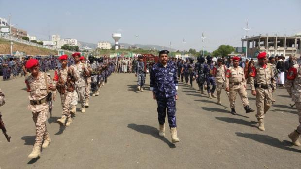 أمن محافظة إب يشيع جثمان الشهيد الملازم عبدالجبار حمود علوان