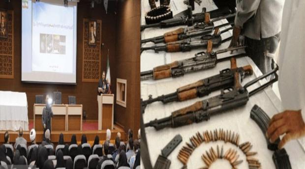 ضبط أكثر من 300 قطعة سلاح حربي على يد حرس الحدود الإيراني